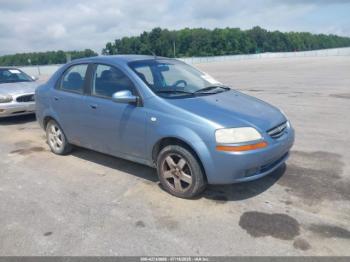  Salvage Chevrolet Aveo