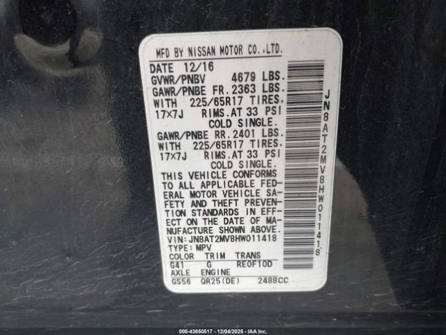 Nissan Rogue S Image 5