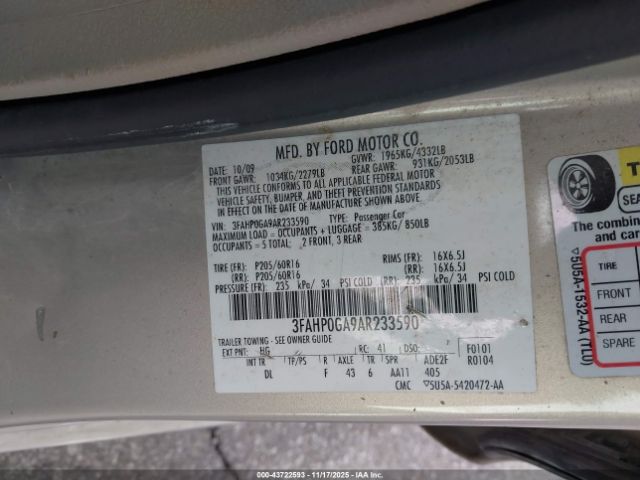 Ford Fusion S Image 7