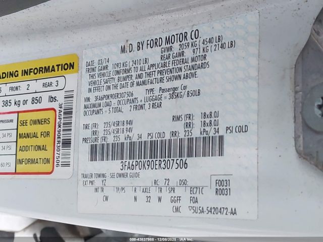 Ford Fusion Titanium Image 6