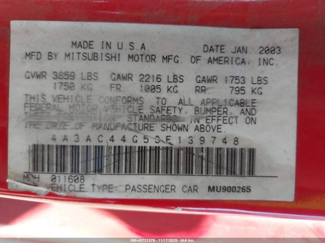 Mitsubishi Eclipse Gs Image 12